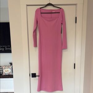 Wild Fable Pink Long Sleeve Bodycon Dress